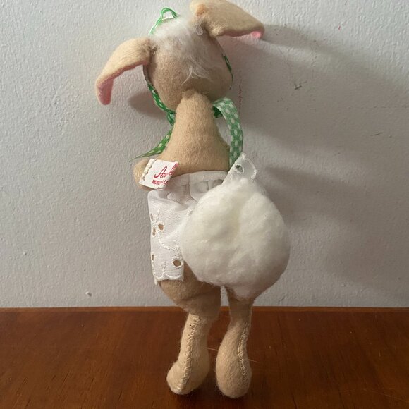 Vintage 1965 Mobilitee Annalee Country Strawberry Farm Girl Lady Bunny Rabbit - Picture 4 of 5